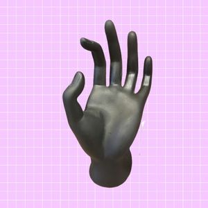 Black decorative hand